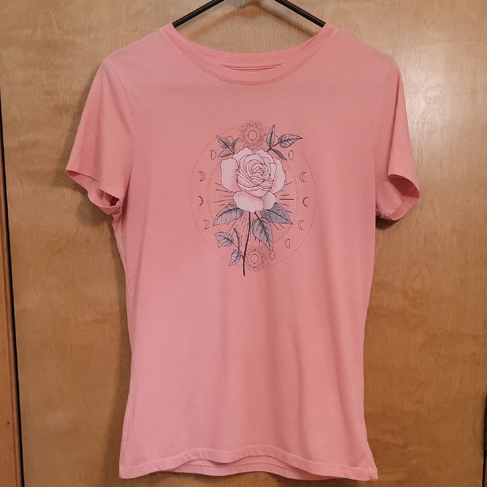 Aeropostale Pink Rose Graphic Tee